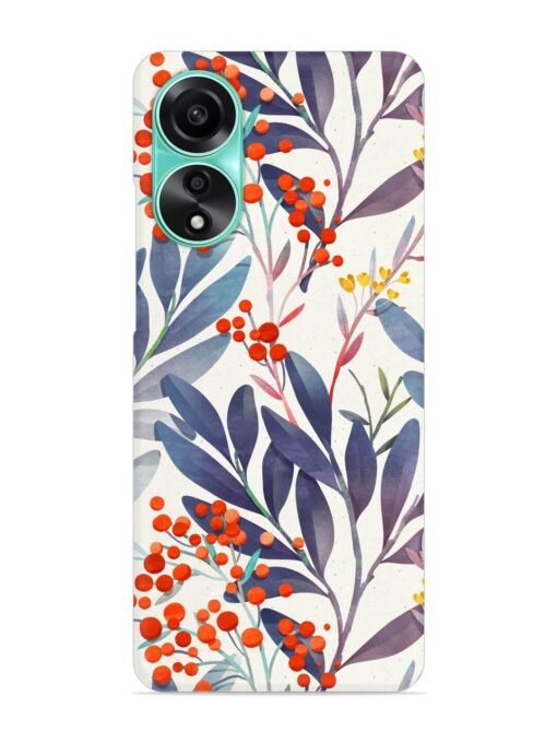 Seamless Floral Pattern Snap Case for Oppo A78 (4G) Zapvi