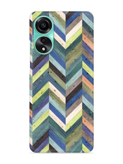 Chevron Random Color Snap Case for Oppo A78 (4G)