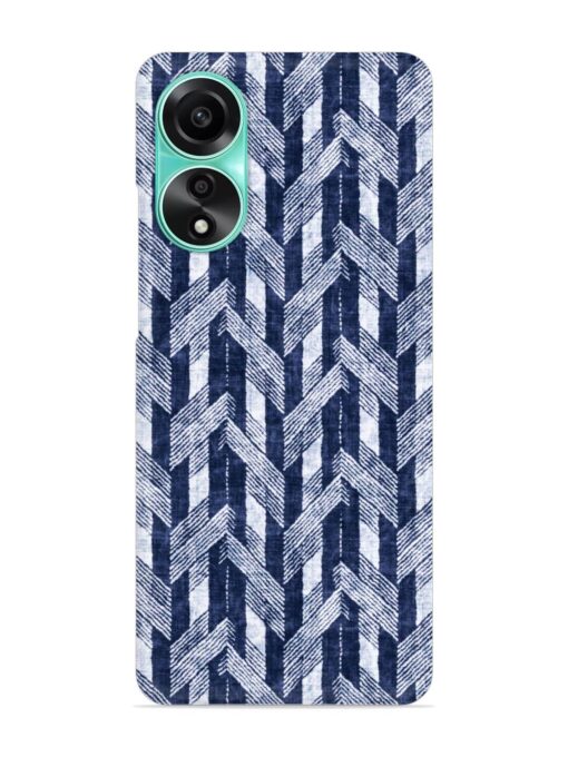 Abstract Herringbone Motif Snap Case for Oppo A78 (4G) Zapvi