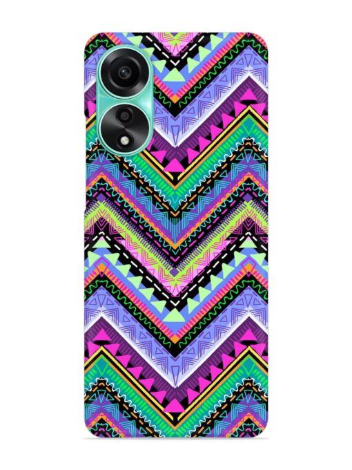 Tribal Aztec Print Snap Case for Oppo A78 (4G)