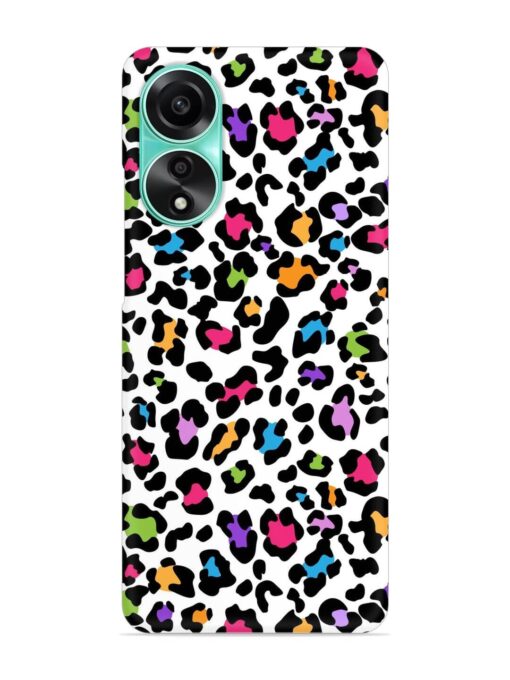 Seamless Leopard Pattern Snap Case for Oppo A78 (4G) Zapvi