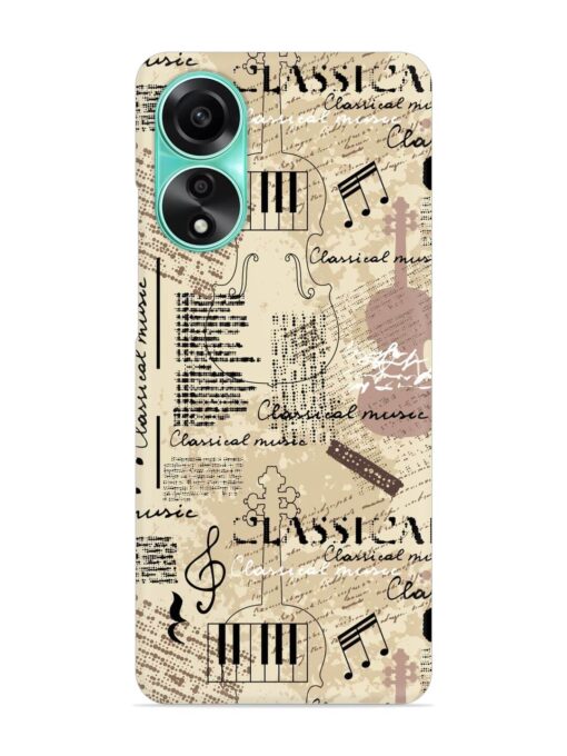 Classical Music Lpattern Snap Case for Oppo A78 (4G) Zapvi