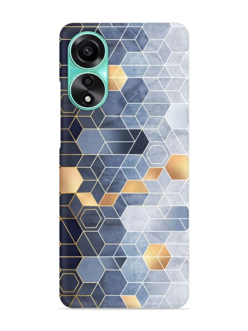 Geometric Abstraction Hexagons Snap Case for Oppo A78 (4G) Zapvi