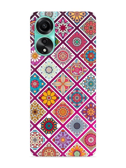 Seamless Tile Pattern Snap Case for Oppo A78 (4G) Zapvi