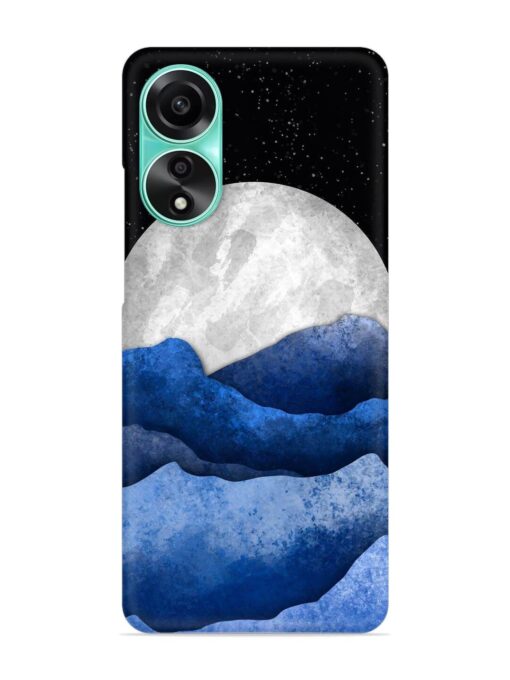 Full Moon Mountain Vector Snap Case for Oppo A78 (4G) Zapvi