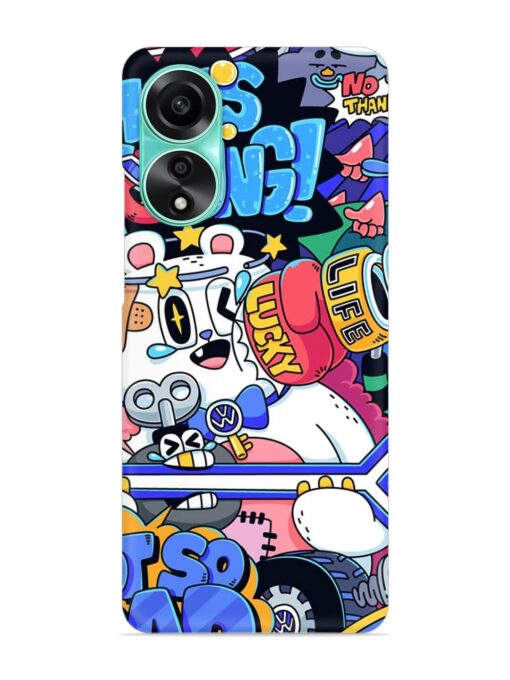 Universal Doodle Snap Case for Oppo A78 (4G)