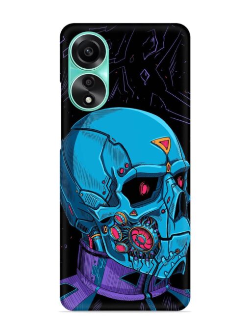 Skull Robo Vector Snap Case for Oppo A78 (4G)