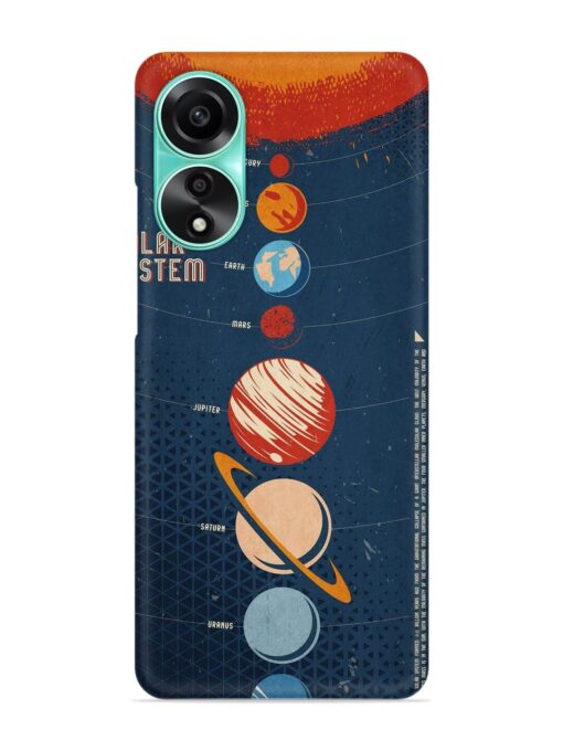 Solar System Vector Snap Case for Oppo A78 (4G) Zapvi