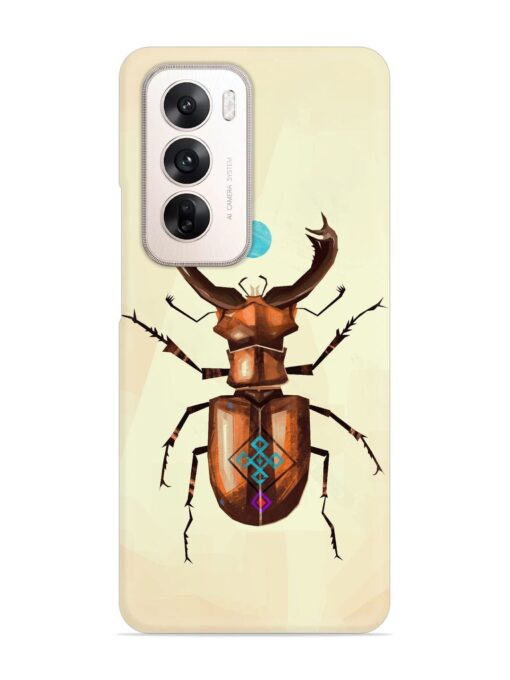 Stag Beetle Vector Snap Case for Oppo Reno 12 (5G)