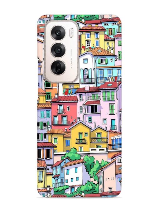 Europe Old Town Snap Case for Oppo Reno 12 (5G)