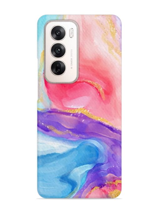 Watercolor Gradient Snap Case for Oppo Reno 12 (5G) Zapvi