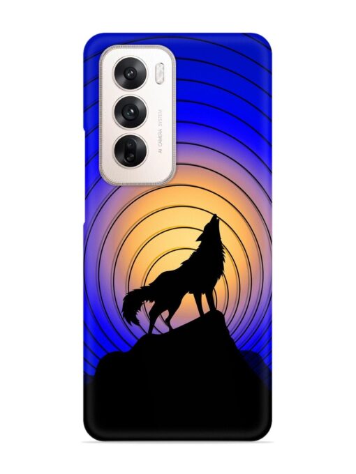 Fox Roaring Design Snap Case for Oppo Reno 12 (5G)