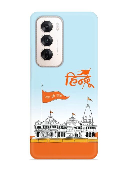 Ram Mandir Hindu Snap Case for Oppo Reno 12 (5G)