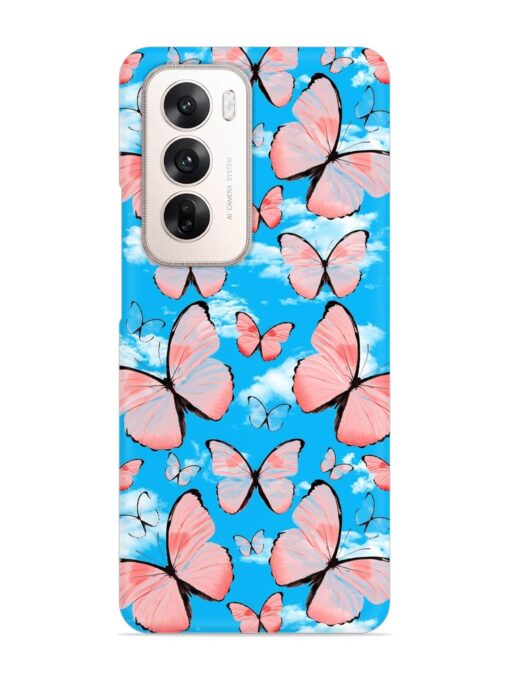 Seamless Pattern Tropical Snap Case for Oppo Reno 12 (5G)