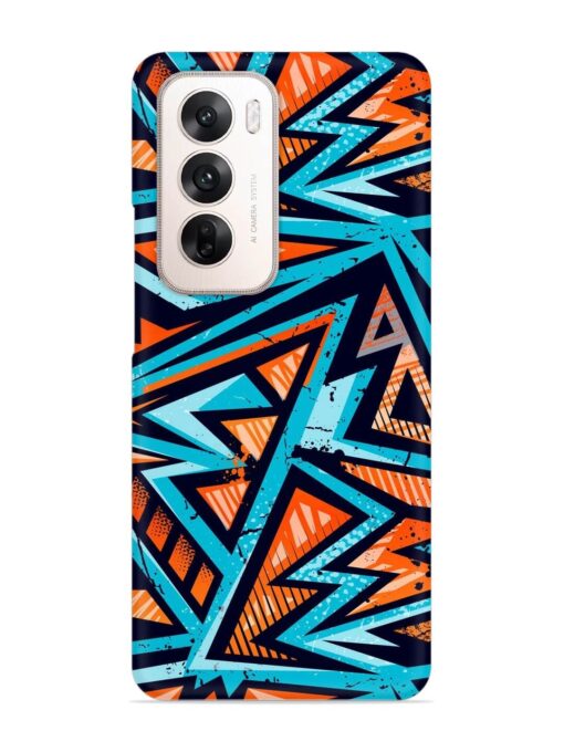 Abstract Seamless Grunge Snap Case for Oppo Reno 12 (5G)