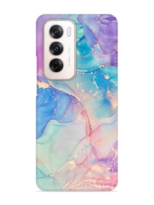 Alcohol Ink Colors Snap Case for Oppo Reno 12 (5G)