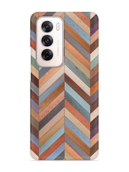 Seamless Wood Parquet Snap Case for Oppo Reno 12 (5G)