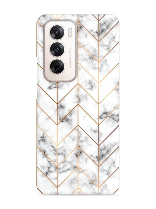 Vector Marble Texture Snap Case for Oppo Reno 12 (5G)