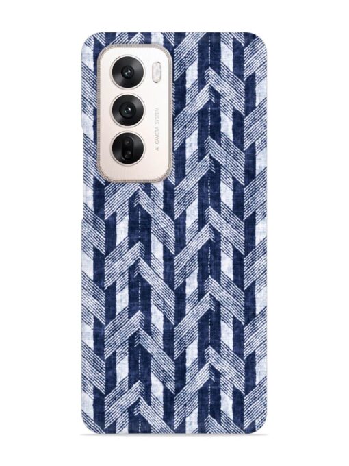 Abstract Herringbone Motif Snap Case for Oppo Reno 12 (5G) Zapvi