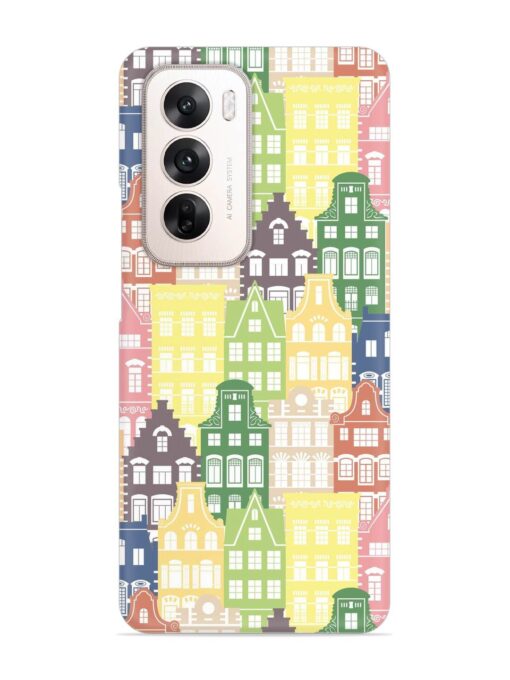 Seamless Shapes Pattern Snap Case for Oppo Reno 12 (5G)