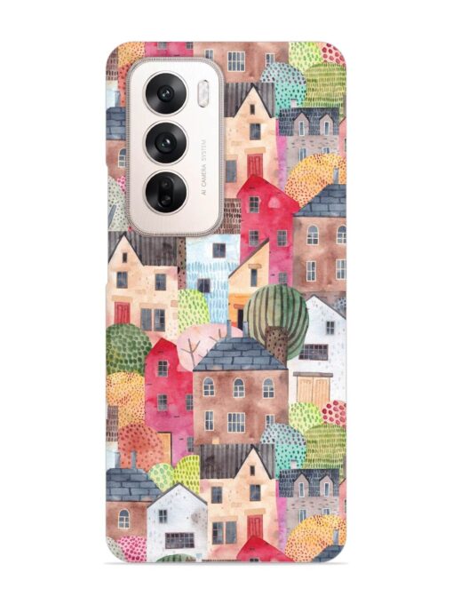 Abstract Seamless Pattern Snap Case for Oppo Reno 12 (5G)