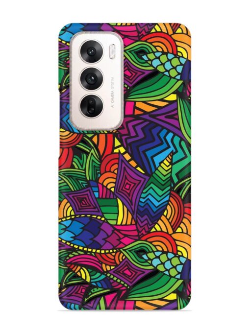 Abstract Multicolor Seamless Snap Case for Oppo Reno 12 (5G)