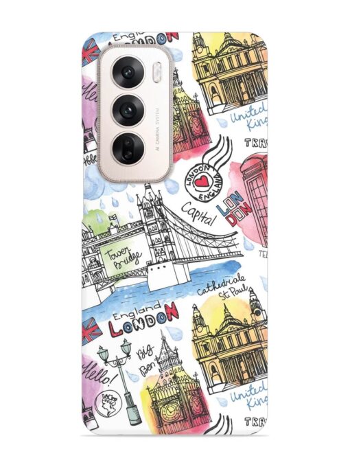 Vector London Landmark Snap Case for Oppo Reno 12 (5G)