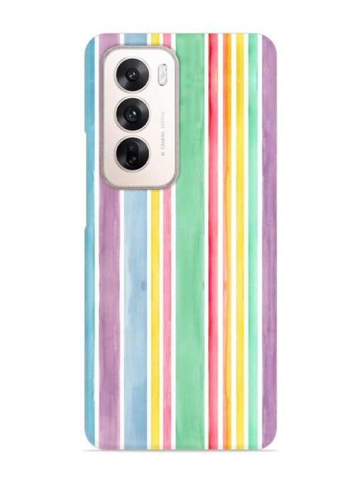 Hand Drawn Watercolor Snap Case for Oppo Reno 12 (5G)