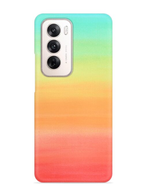 Background Sky Watercolor Snap Case for Oppo Reno 12 (5G)