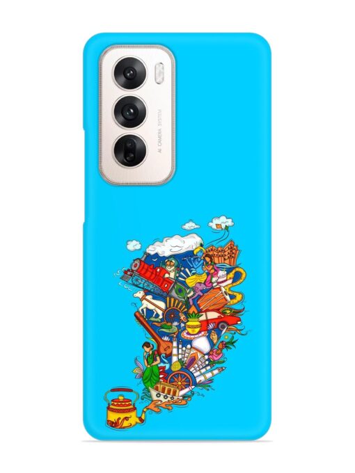 Vector Design Indian Snap Case for Oppo Reno 12 (5G)