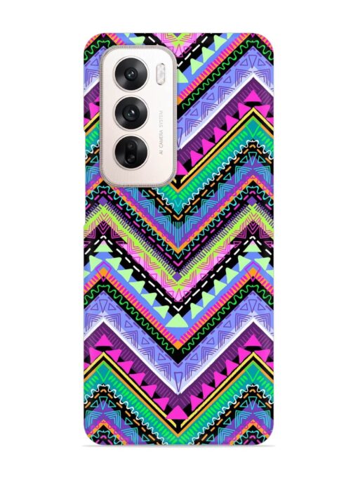 Tribal Aztec Print Snap Case for Oppo Reno 12 (5G)