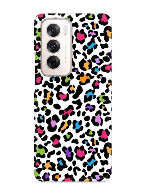 Seamless Leopard Pattern Snap Case for Oppo Reno 12 (5G)