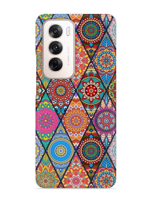 Seamless Tile Pattern Snap Case for Oppo Reno 12 (5G)