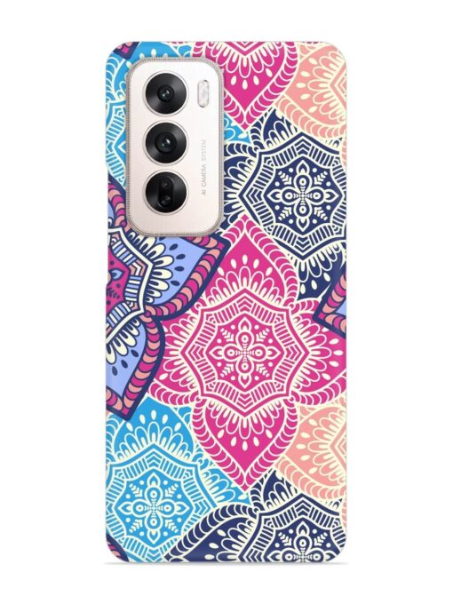 Ethnic Floral Seamless Snap Case for Oppo Reno 12 (5G)