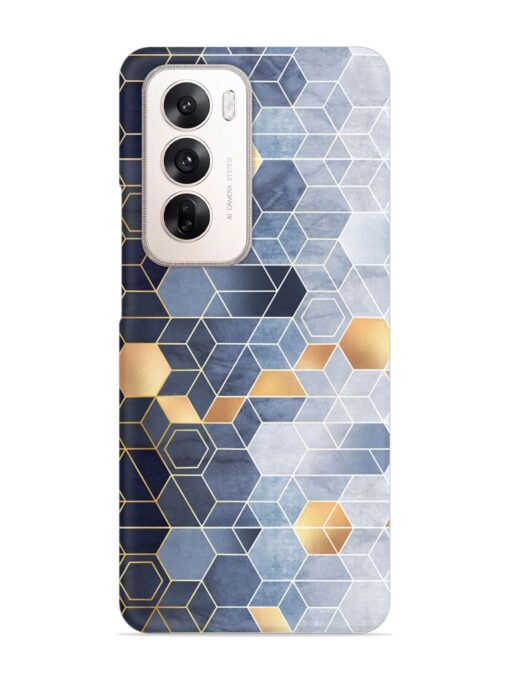 Geometric Abstraction Hexagons Snap Case for Oppo Reno 12 (5G)