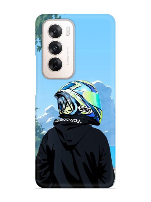 Rider With Helmet Snap Case for Oppo Reno 12 (5G)