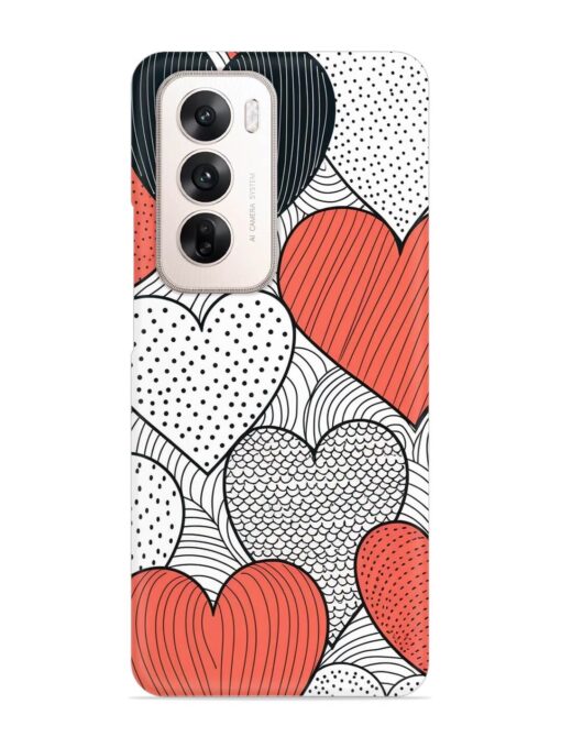 Girly Heart Seamless Snap Case for Oppo Reno 12 (5G)