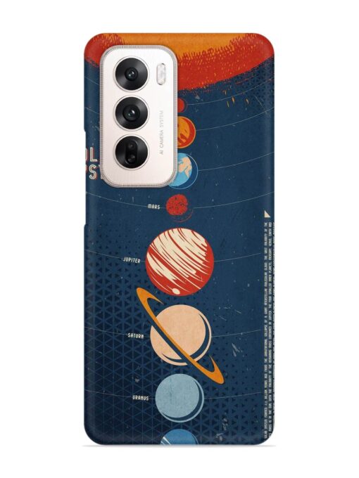 Solar System Vector Snap Case for Oppo Reno 12 (5G)