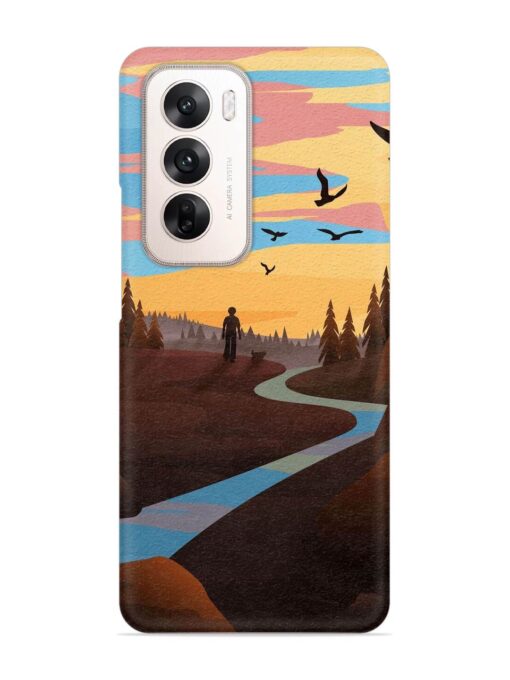 Natural Landscape Art Snap Case for Oppo Reno 12 (5G)