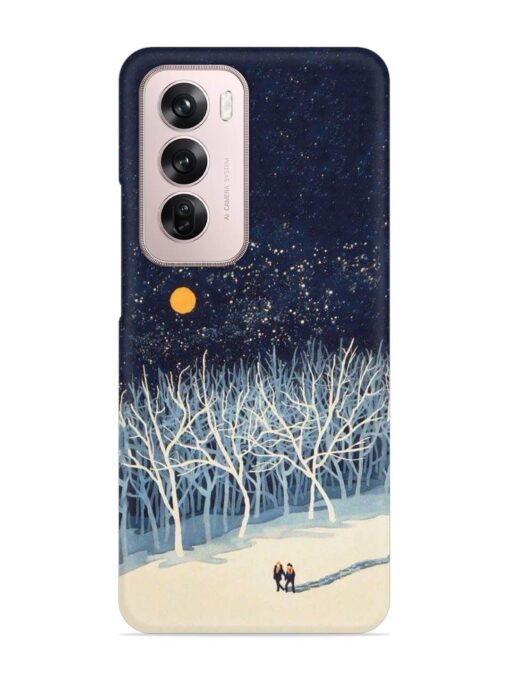 Full Moon Snowshoe Tour Snap Case for Oppo Reno 12 Pro (5G) Zapvi