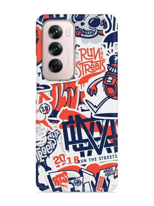 Run The Street Snap Case for Oppo Reno 12 Pro (5G) Zapvi