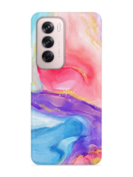 Watercolor Gradient Snap Case for Oppo Reno 12 Pro (5G) Zapvi