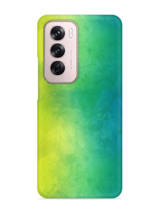 Yellow Green Gradient Snap Case for Oppo Reno 12 Pro (5G) Zapvi