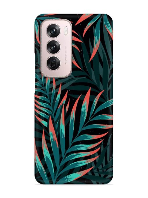 Green Leaf Art Snap Case for Oppo Reno 12 Pro (5G) Zapvi