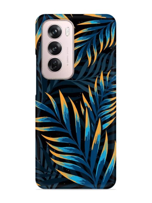 Abstract Leaf Art Snap Case for Oppo Reno 12 Pro (5G) Zapvi