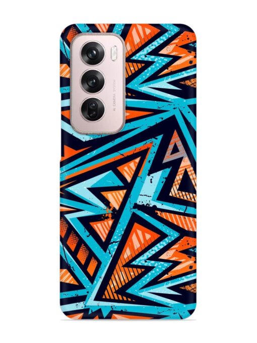 Abstract Seamless Grunge Snap Case for Oppo Reno 12 Pro (5G) Zapvi