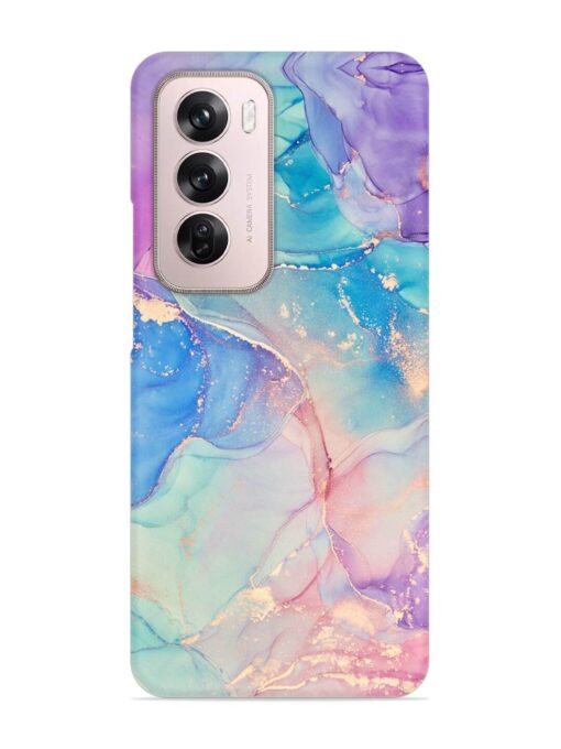 Alcohol Ink Colors Snap Case for Oppo Reno 12 Pro (5G) Zapvi