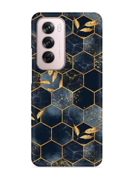 Marble Hexagon Seamless Snap Case for Oppo Reno 12 Pro (5G) Zapvi