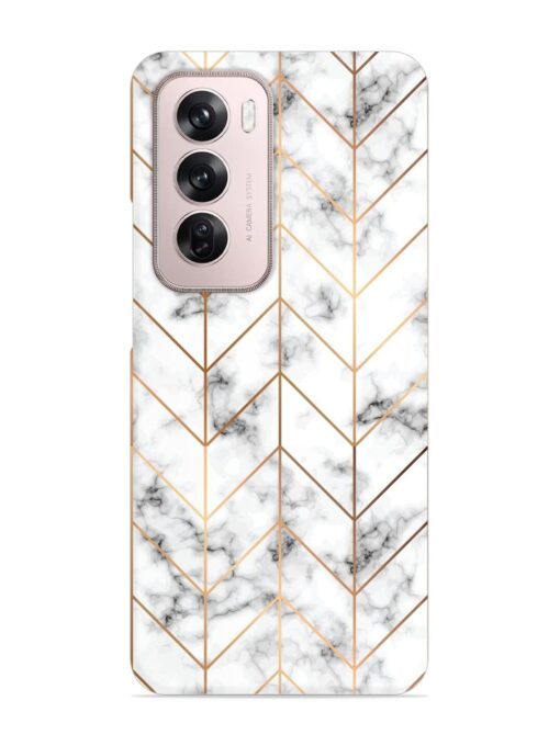 Vector Marble Texture Snap Case for Oppo Reno 12 Pro (5G) Zapvi