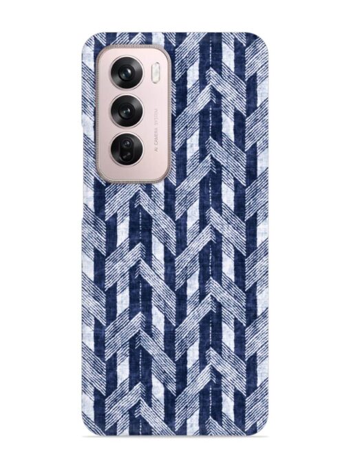 Abstract Herringbone Motif Snap Case for Oppo Reno 12 Pro (5G) Zapvi